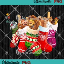 Lion King Family In Socks Merry Christmas PNG Family Matching Gift PNG JPG
