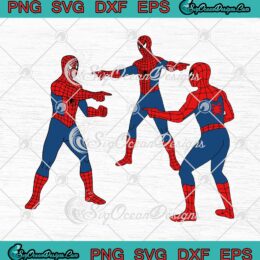 Marvel Comics Spider-Man Pointing Meme Funny SVG PNG Cricut