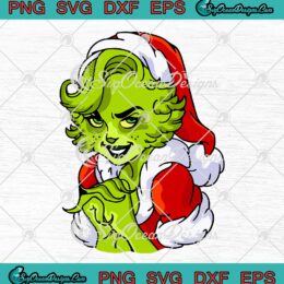 Ms Grinch Santa Merry Christmas Merry Grinchmas SVG Cricut
