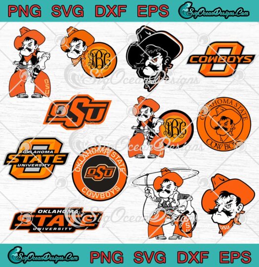 Oklahoma State Cowboys Sports Bundle SVG PNG Cricut