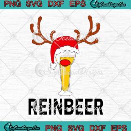 Reinbeer Christmas Reindeer Beer Funny Christmas Gift SVG For Beer Lovers SVG Cricut