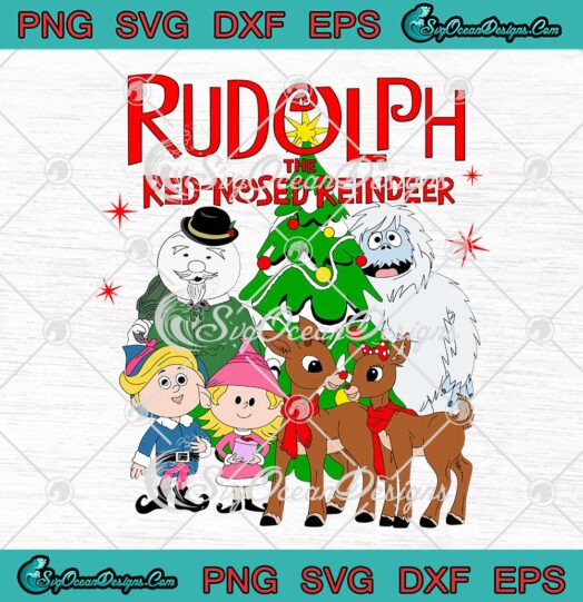 Rudolph The Red Nosed Reindeer SVG Rudolph Group Merry Christmas SVG Cricut