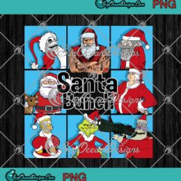 Santa Bunch Santa Claus Merry Christmas PNG JPG Digital Download