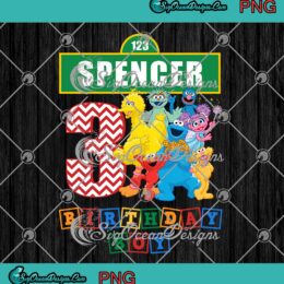 Sesame Street Birthday Boy 3th Elmo Birthday Boy PNG Custom Personalized PNG JPG