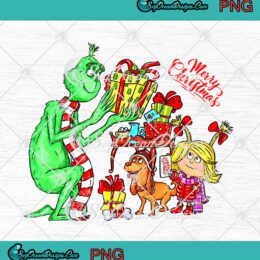 The Grinch Cindy Lou Who Dog Gifts Merry Christmas PNG JPG