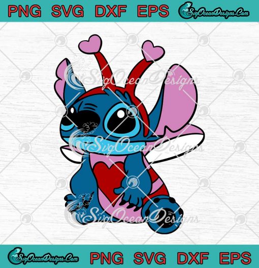 Disney Stitch Valentines Day Lilo And Stitch SVG Valentine Disney Gift SVG PNG Cricut