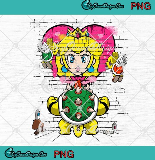 Princess Peach Nintendo Mario Bowser Princess Graffiti PNG JPG
