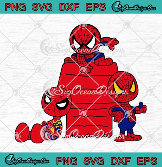 Spider Verse Spider Man Chibi No Way Home SVG Marvel Movie Gift SVG PNG Cricut