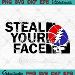 Steal Your Face Grateful Dead The North Face SVG PNG Cricut