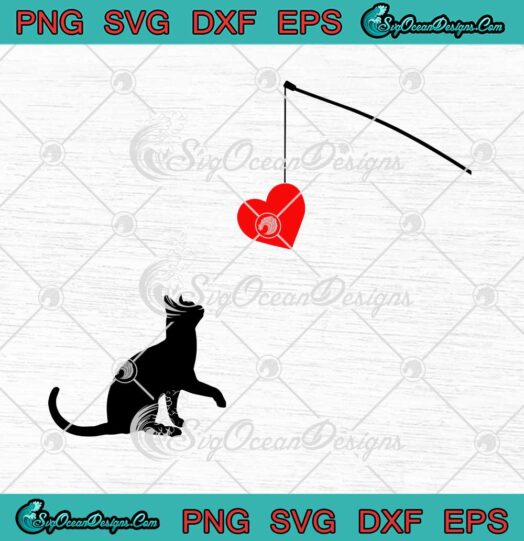 Cat Toy Valentines Day Gifts For Lovers Couple SVG PNG Cricut
