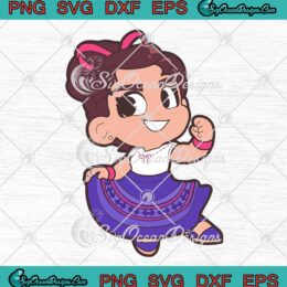 Disney Encanto Luisa Madrigal Cute Chibi Gift SVG PNG Cricut