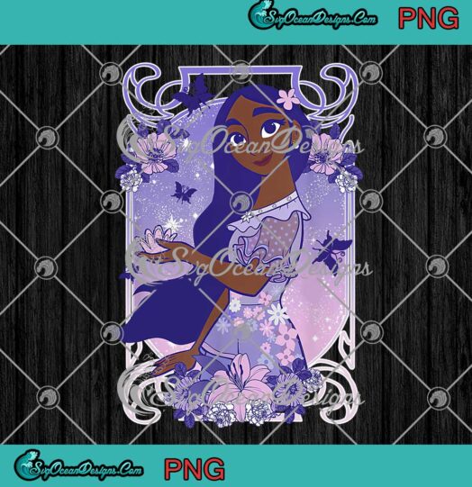 Disney Girl's Encanto Isabela Madrigal Pretty In Purple PNG JPG Digital Download