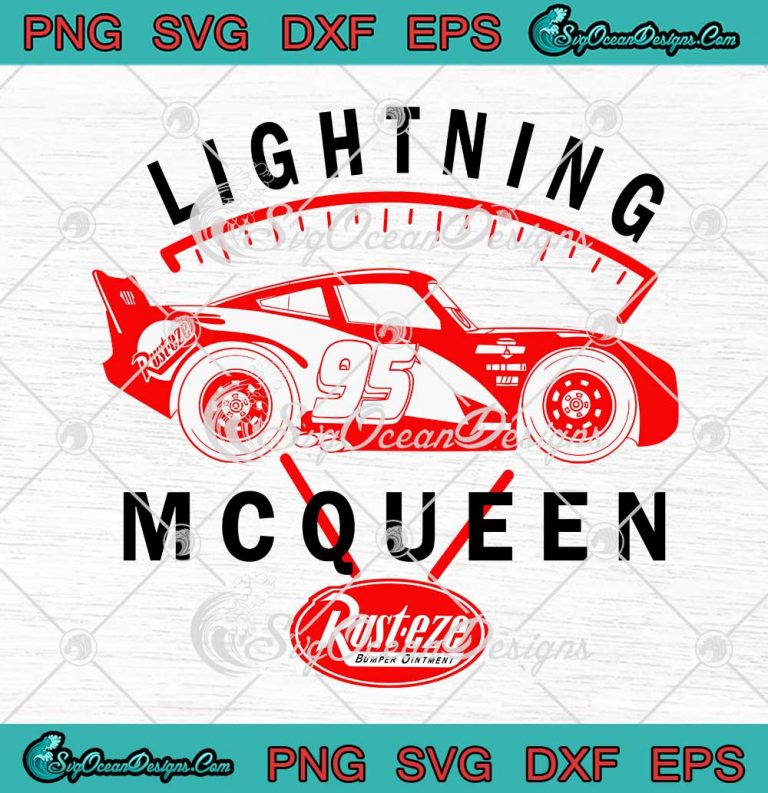Disney Pixars Cars Lightning McQueen Rust-Eze Logo SVG PNG EPS DXF ...