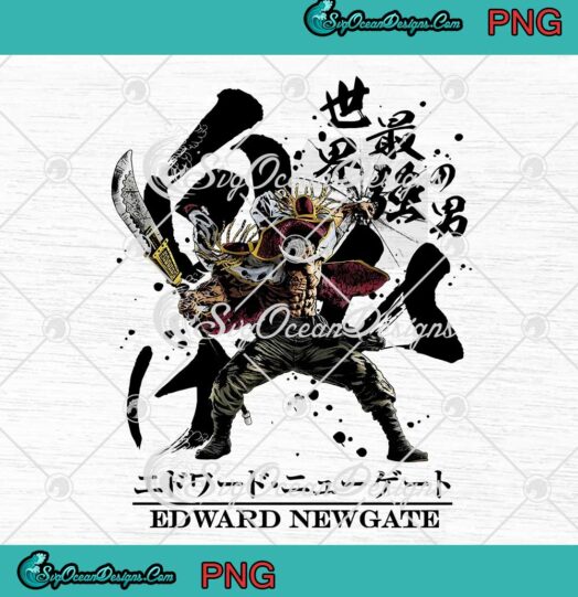 Edward Newgate One Piece Japanese Manga Anime Series PNG JPG