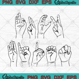 FJB Sign Language Fuck You Biden Funny SVG PNG Cricut