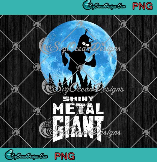 Futurama Shiny Metal Giant Bender Iron Giant Funny TV Series PNG JPG