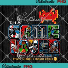 I'm A Gamer Lover Since 1978 Press Start Insert Coin Gaming Gift PNG JPG Digital Download