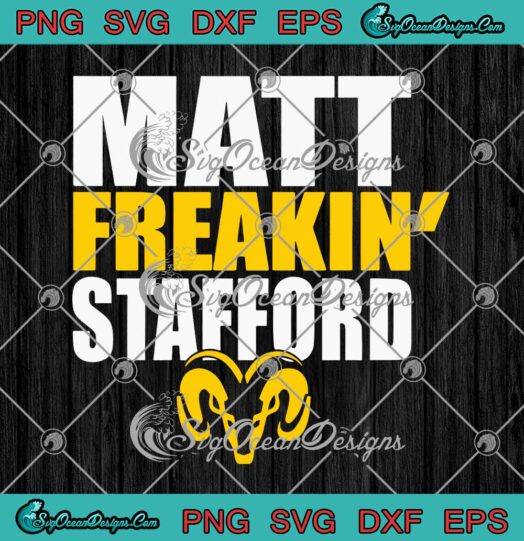 Matt Freakin' Stafford SVG Matthew Stafford American Football Sports SVG PNG Cricut