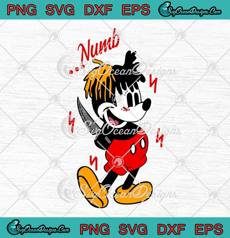 Numb Xxxtentacion X Mickey Mouse Disney Funny Svg Png Eps Dxf Cricut File Svg Png Cricut 