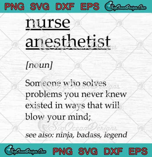Nurse Anesthetist svg
