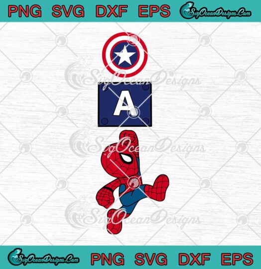 Spider Man Chibi Super Mario Captain America Funny SVG PNG Cricut File
