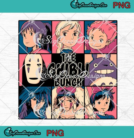 The Ghibli Bunch Anime Characters Group My Neighbor Totoro PNG JPG Digital Download