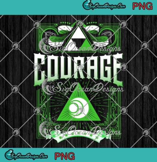 The Legend Of Zelda Courage Video Game Gaming Gift PNG JPG Digital Download