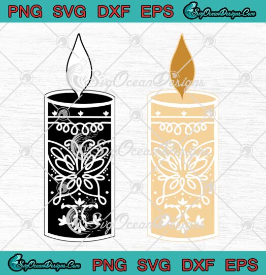Disney Encanto Butterfly Candle SVG Encanto Movie Party Gifts SVG PNG EPS DXF Cricut File