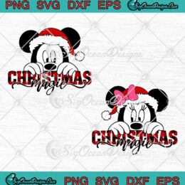 Disney Mickey And Minnie Mouse Christmas Magic SVG Merry Christmas SVG PNG EPS DXF Cricut File