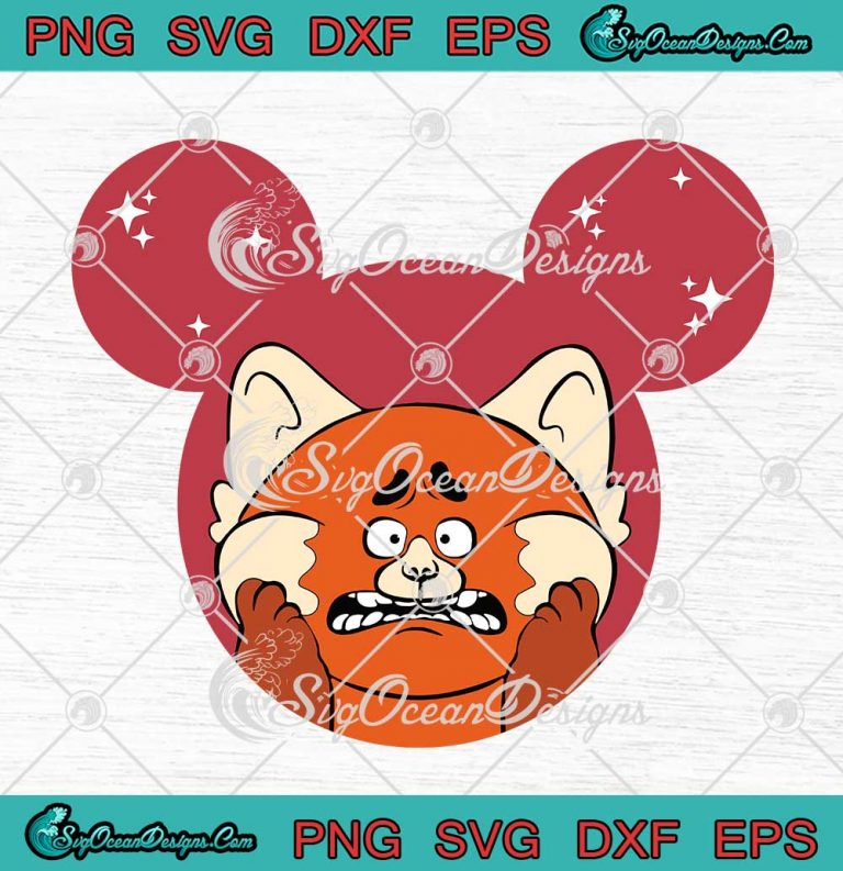 Disney Pixar's Turning Red Mickey Mouse Ears SVG Mei Lee Panda SVG PNG ...