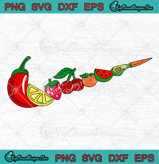 Fruits Nike Logo SVG Cute Gifts Healthy Food Fresh Vegetarian SVG PNG EPS DXF Cricut