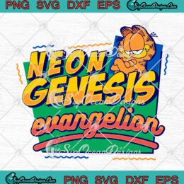 Garfield Neon Genesis Evangelion Garfield And Friends SVG Cartoon Gifts SVG PNG Cricut