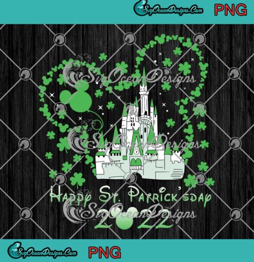 Happy St. Patricks Day 2022 Mickey Disneyland Clover Irish Disney Matching Lucky PNG JPG