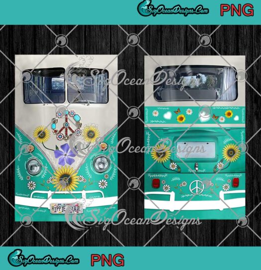 Hippie Car Personalized Name Tumbler For Hippie Lovers PNG Gift For Hippie Friends Tumbler PNG