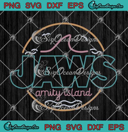 Jaws Amity Island Movie Gifts SVG PNG Cricut