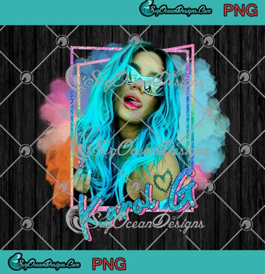 Karol G Colorful Smoke Graphic Art Music Lovers PNG JPG