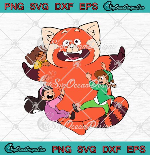 Mei Lee Panda And Friends Turning Red SVG Disney Movie Characters SVG PNG EPS DXF Cricut File