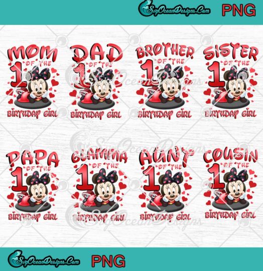 Minnie Mouse Family Of The Birthday Girl PNG Disney Family Birthday Gifts Bundle PNG JPG