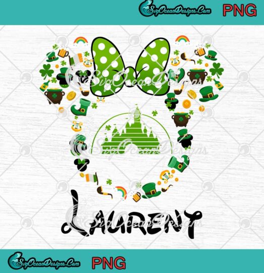 Minnie Mouse Laurent Disney Happy Patrick's Day PNG JPG Digital Download