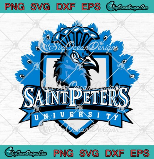 Saint Peters University Peacocks Basketball SVG PNG EPS DXF Cricut File