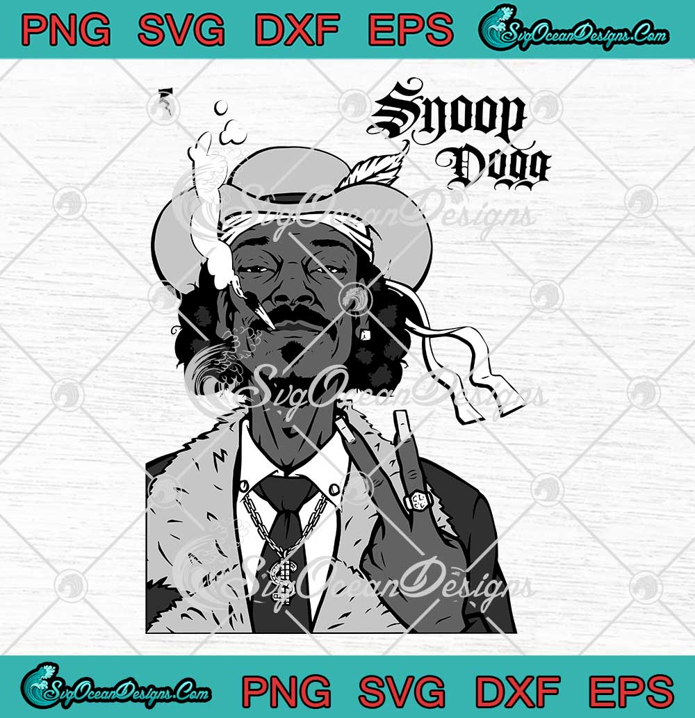 Snoop Dogg Vintage 90's Rapper SVG PNG EPS DXF Cricut File - SVG