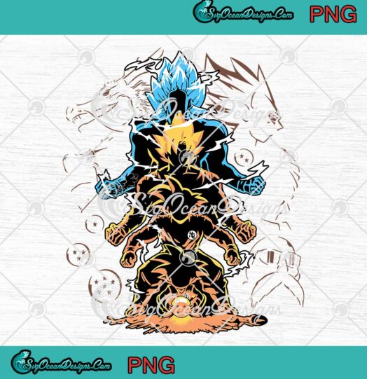 Son Goku Graphic Art Dragon Ball Z Japanese Anime Manga PNG JPG