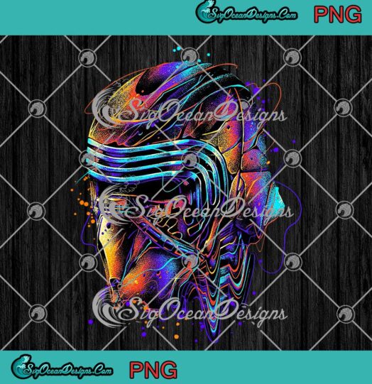 Star Wars Kylo Ren Beauty Colorful Graphic Art PNG JPG
