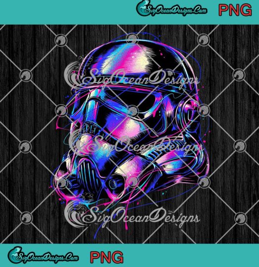Star Wars Stormtrooper Beauty Colorful Graphic Art PNG JPG