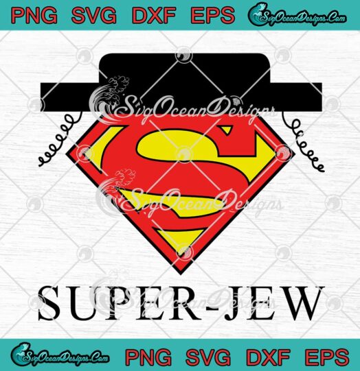 Super Jew Miamidre Funny Superman Super Jew SVG PNG Cricut