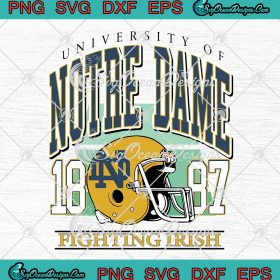 Notre Dame Fighting Irish SVG - March On To Victory Football 2023 SVG ...