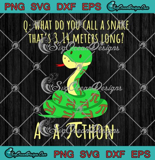 What Do You Call A Snake That's 3.14 Meters Long SVG Python Pi Day Math Lovers SVG PNG Cricut