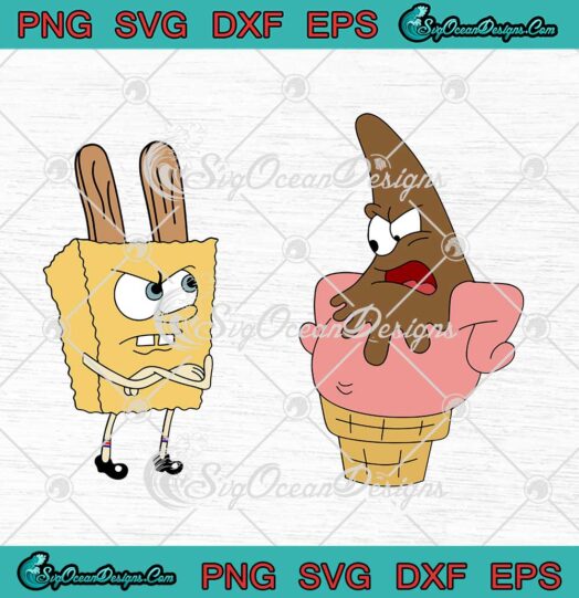 Bob Esponja Y Patricio Laminas Artisticas SVG SpongeBob SquarePants SVG PNG EPS DXF Cricut File