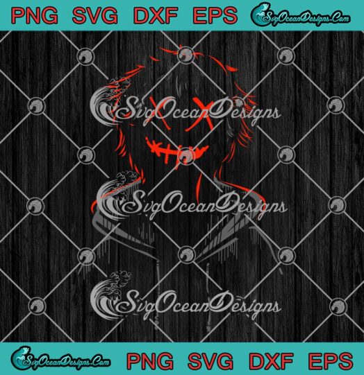 Dark Red Anon Guy Halloween SVG PNG EPS DXF Cricut File