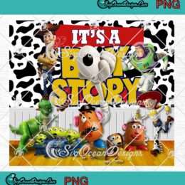 It's A Boy Story PNG Toy Story Characters Kids Gifts Full Wrap Cup Tumbler PNG JPG